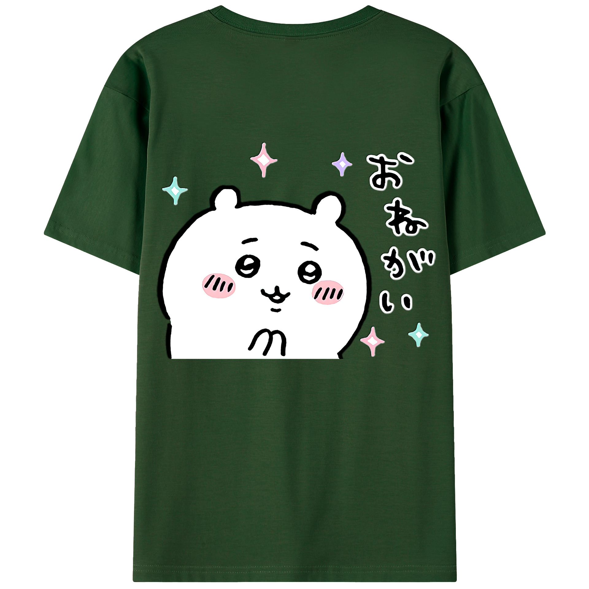 （画像用） ちいかわ ちいかわ Chii-kawa chiikawa 綿100％半袖Tシャツ（背面プリント）